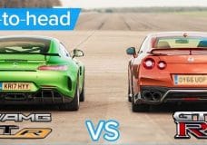 Mercedes-AMG GT R vs Nissan GT-R dragrace