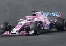 2018 Formule 1-auto's in actie op Circuit Barcelona-Catalunya