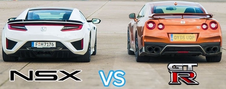 Honda NSX vs Nissan GT-R