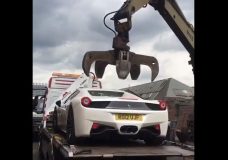 Ferrari 458 Spider vernietigd