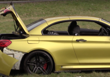 BMW M4 Cabrio crash