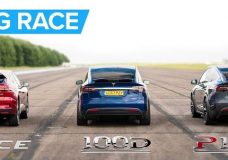 Jaguar I-Pace racet tegen Tesla Model X 100D & P100D