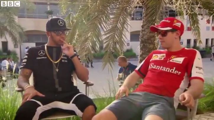 Dubbelinterview Hamilton en Vettel