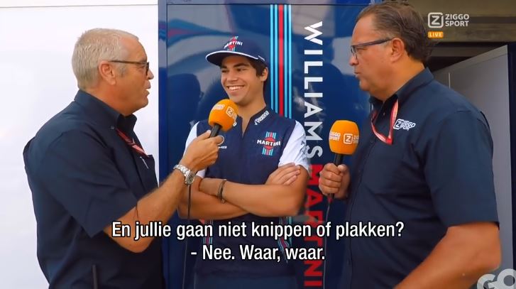 Lance Stroll ondergaat Dutch inquisition