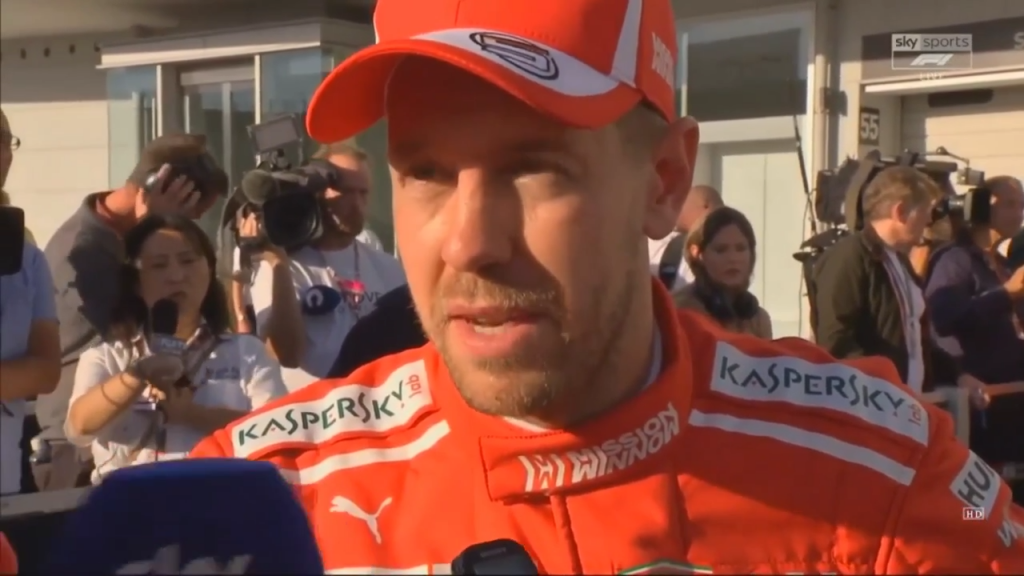 Vettel geeft Max de schuld van touche op Suzuka