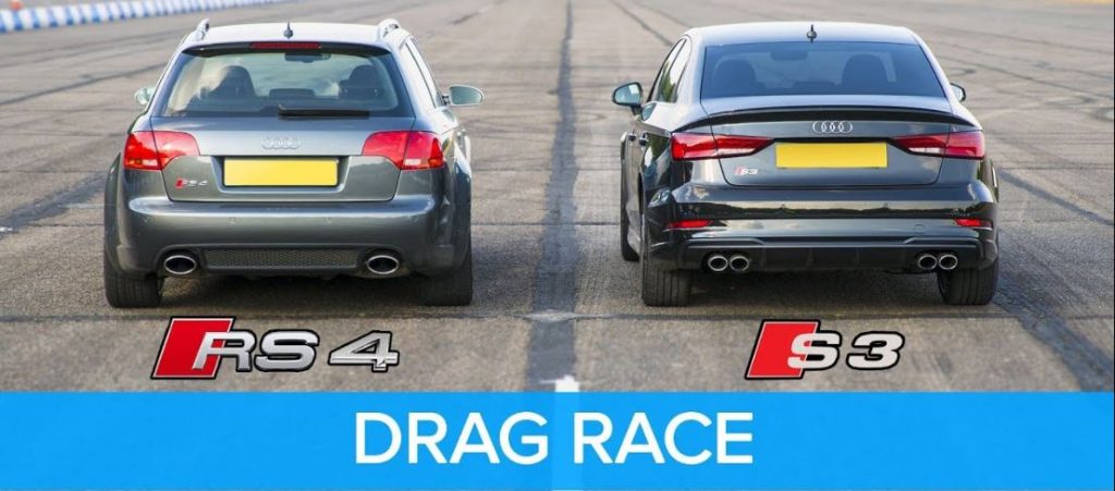 310 pk Audi S3 Limousine vs 420 pk Audi RS4 B7