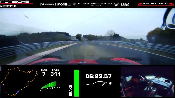 Manthey Racing Porsche GT2 RS klokt 'Ring in 6 40.33