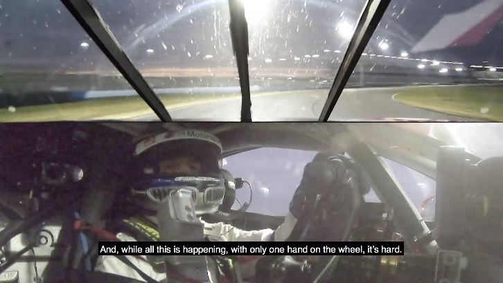 Alex Zanardi bestuurt een BMW M8 GTE