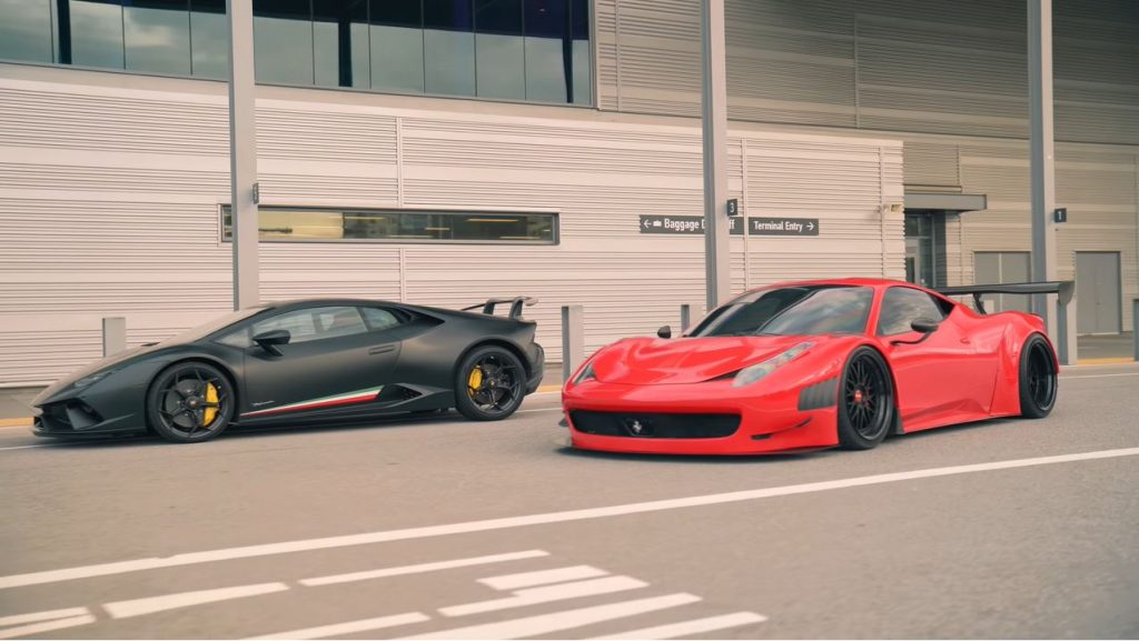 Lamborghini Huracán Performante en Ferrari 458 Challenge