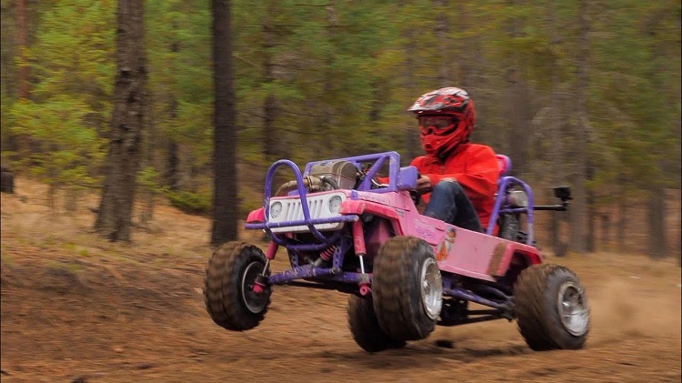 50 pk sterke Barbie Jeep
