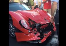 Ferrari F50 crash