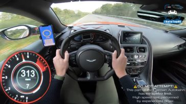 Aston Martin DBS Superleggera vlamt naar 325 kmh