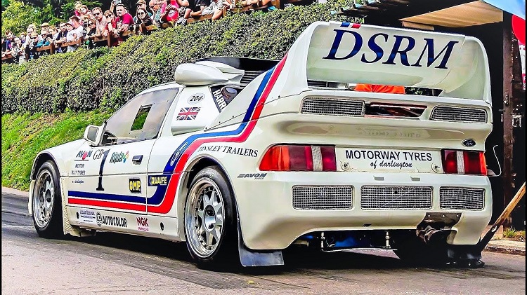 Ford RS200 Evo doet Shelsley Walsh Hillclimb