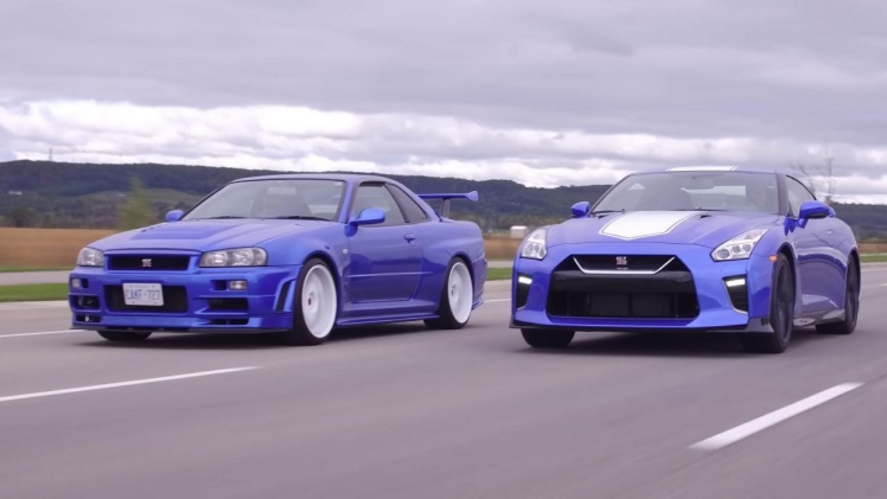 Video Nissan Gt R 50th Anniversary Edition Vs R34 Skyline Gtr V Spec