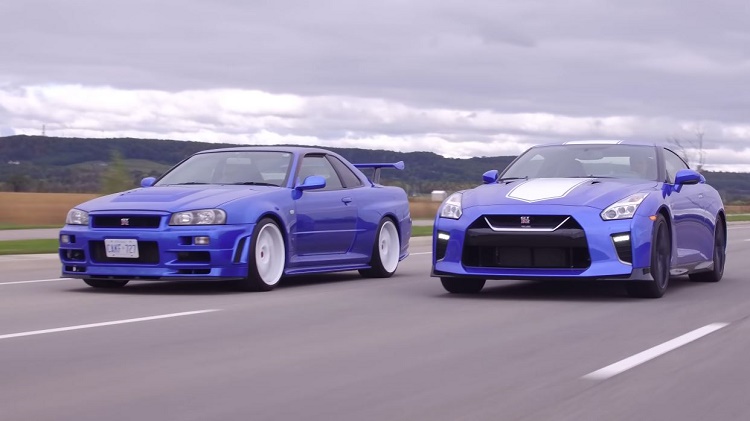 VIDEO: Nissan GT-R 50th Anniversary Edition Vs R34 Skyline GTR V-Spec