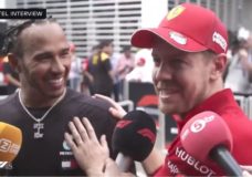 Vettel dolt met Hamilton over bandenmanagement