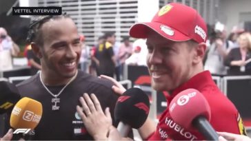 Vettel dolt met Hamilton over bandenmanagement