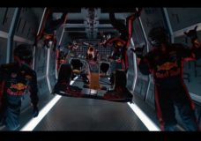 Red Bull pitstop zonder zwaartekracht