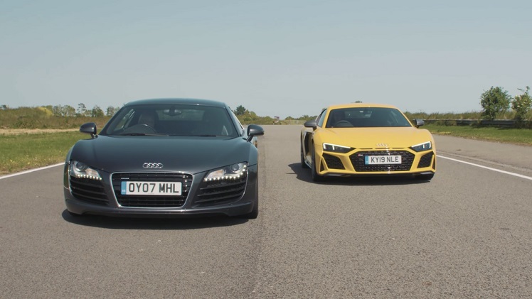 De originele Audi R8 vs de nieuwe R8 Performance