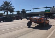 Chevrolet Camaro verliest een wiel
