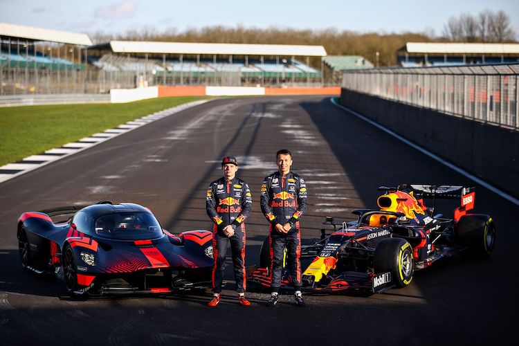 Verstappen en Albon testen Valkyrie