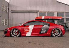 Audi R8 V10 met Skibox
