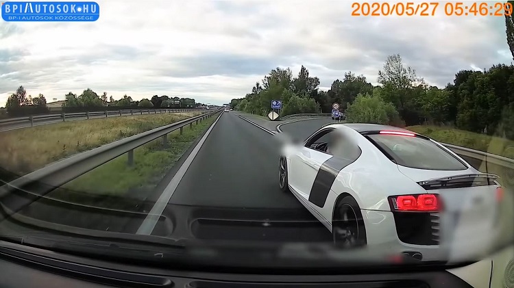 Audi R8-bestuurder