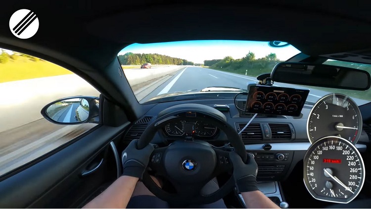 BMW 135i top speed autobahn