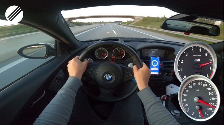 Supercharged BMW M6 V10 haalt met gemak 300+