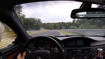 Airbag gaat af in BMW E92 M3 tijdens rondje Nürburgring