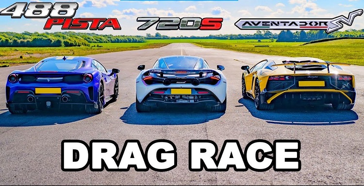 Ferrari 488 Pista vs McLaren 720S vs Lamborghini Aventador SV