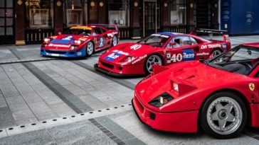 Ferrari F40 in hartje Londen