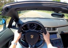 Lamborghini Aventador Roadster doet 312 kmh op Duitse Autobahn