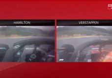 Het verschil tussen Hamilton en Verstappen in verregende kwalificatie