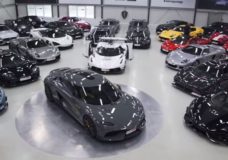 Alle Koenigsegg-bolides bij elkaar