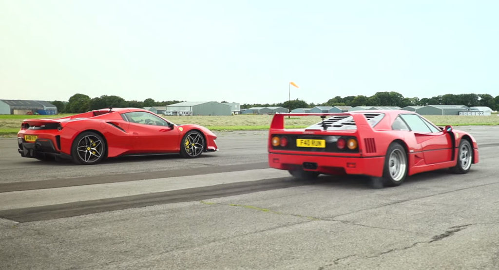 Ferrari F40 vs Ferrari 488 Pista