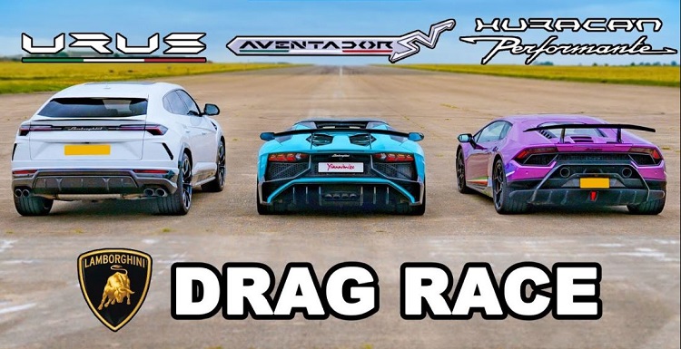 Lamborghini Urus vs Aventador SV vs Huracan Performante