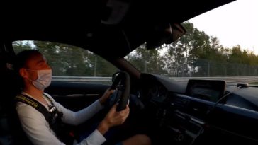 Robert Kubica in de Apex BMW M4 over de 'Ring