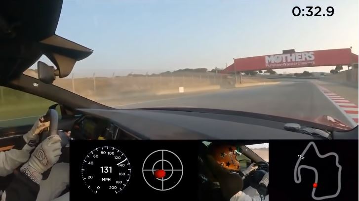 Tesla Model S Plaid is bizar snel op Laguna Seca