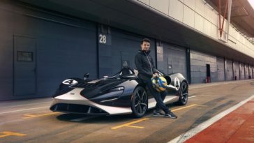 Lando Norris test McLaren Elva