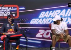 Max en Lewis interview GP Bahrein