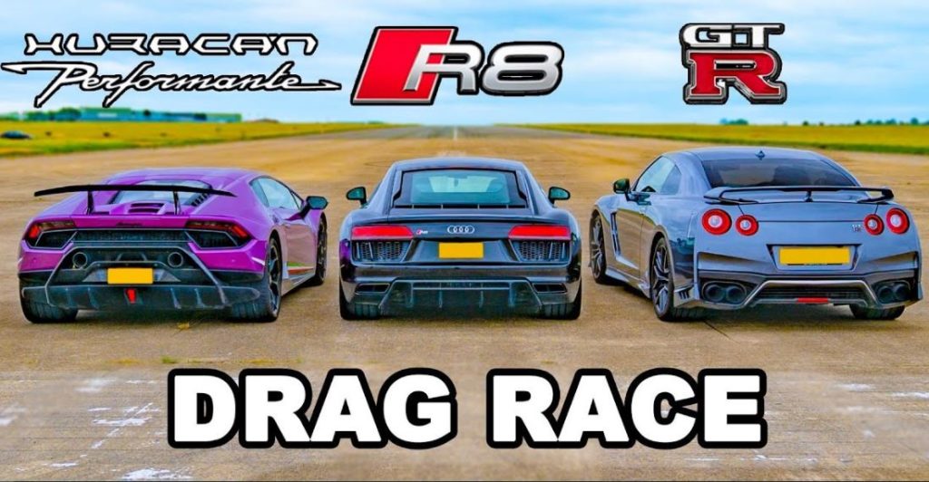 Audi R8 vs Huracán Performante vs Litchfield GT-R