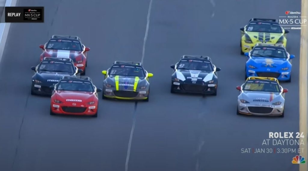 Sensationele finish Mazda MX-5 Cup op Daytona