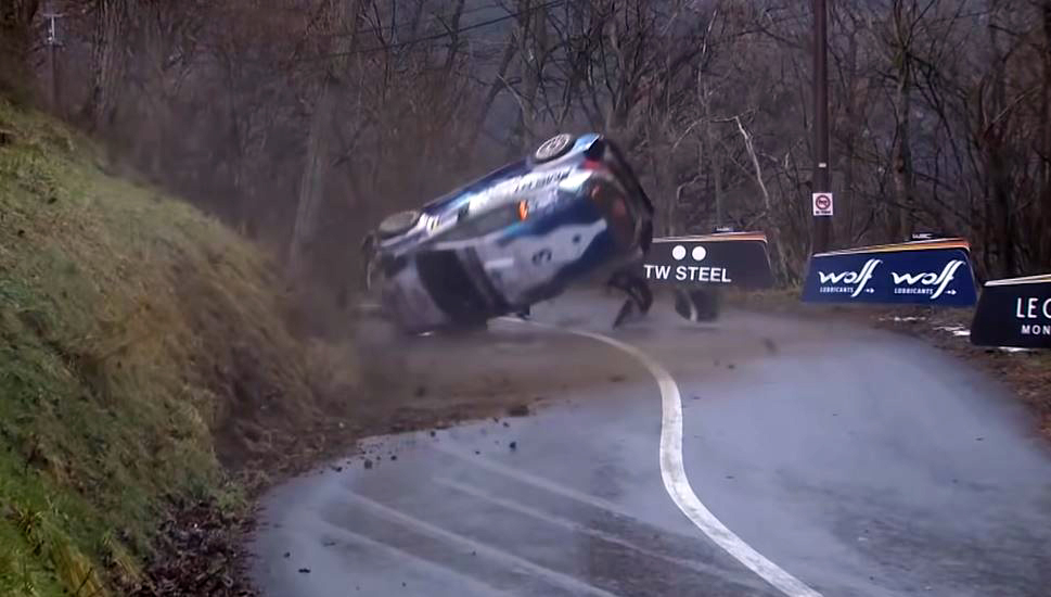 Teemu Suninen crasht in eerste stage Rallye Monte-Carlo