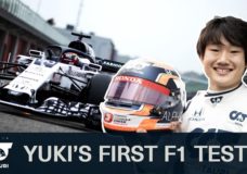 Yuki Tsunoda' eerste F1-test met AlphaTauri