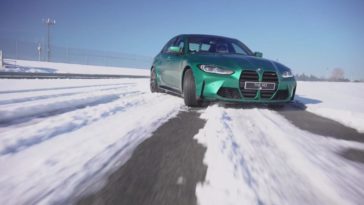 BMW-M3-in-sneeuw