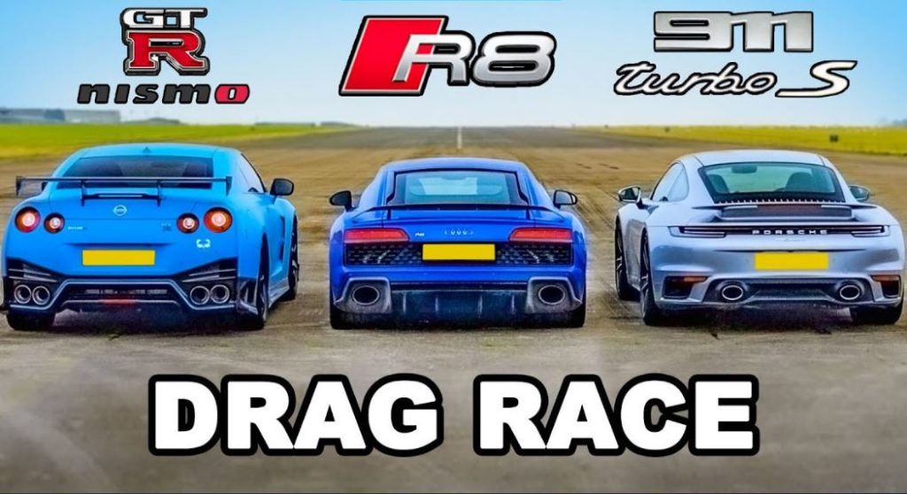 GT-R NISMO vs 911 Turbo S vs R8 V10 Performance