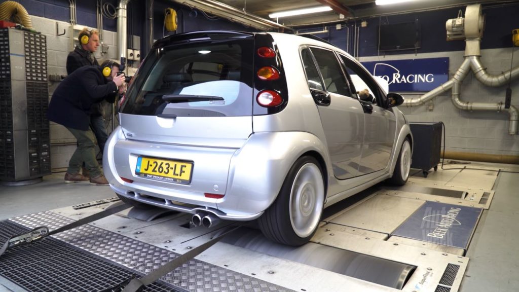 Op de Rollenbank - Smart ForFour Brabus