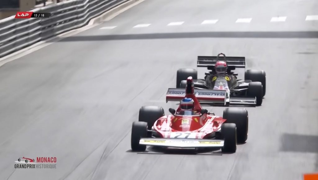 Marco Werner raakt Jean Alesi in spannende strijd om Monaco Historique 2021