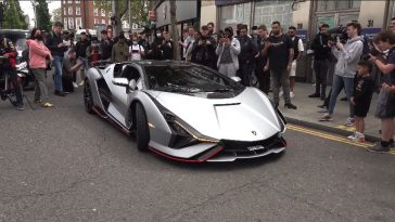 Lamborghini Sian zorgt voor chaos in Londen